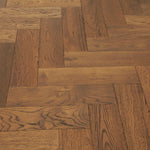 Oak Brushed Dark Mahagony Natural Oiled Herringbone Engineered Flooring 430x115x14/3mm WHO1410