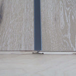 Grey Aluminium Door threshold 2.7m x 20mm x 7mm WAC009