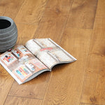 Oak Brushed Gunstock Lacquered Engineered Wood Flooring 1900x190x20/6mm WEO2002