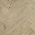 Brushed Unfinished Oak Engineered Herringbone Flooring 600x125x14/3mm WHO1400