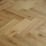 Discontinued Clearance! Oak Brushed UV Oiled Herringbone Engineered Wood Flooring 600x150x14/3mm WHO1401