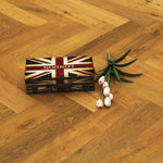 Smoked Oak Natural Engineered Herringbone Flooring 600x125x14/3mm WHO1405