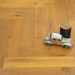 Oak Smoked Brushed Lacquered Herringbone Engineered Flooring 605x125x15/4mm WHO1503