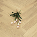 Oak Light Natural Engineered Herringbone Flooring 600x125x14/3mm WHO1406