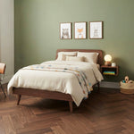 Prime Grade American Black Walnut Lacquered Herringbone Engineered Flooring 600x90x18/4mm WHW1802AB
