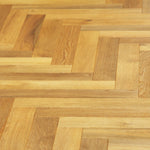 Oak Smoked & Brushed Natural Oiled Oak Herringbone Wood Flooring 600x90x18/4mm WHO1805