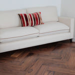 Lacquered American Black Walnut Herringbone 600x150mm WHW1821