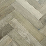 Medium Grey Bespoke Parquet Herringbone Flooring 600x115x18/4mm WHO1814