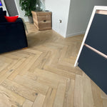 Beach Sand Bespoke Engineered Oak Herringbone 600x115x18/4mm WHO1817