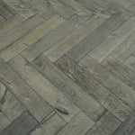 Dark Grey Brushed Bespoke Oak Herringbone 600x115x18/4mm WHO1819