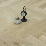 Prime Grade Oak Brushed & Unfinished Herringbone Engineered Wood Flooring 600x90x18/3mm WHO1524