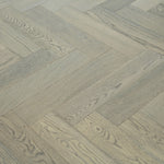 Oak Brushed L-Charcoal Lacquered Herringbone Engineered Wood Flooring 605x125x15/4mm WHO1502