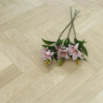 Prime Grade Oak Brushed & Unfinished Herringbone Engineered Wood Flooring 600x90x15/3mm WHO1525