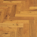 Smoked Oak Natural Engineered Herringbone Flooring 600x125x14/3mm WHO1405