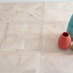 Discontinued Clearance! Oak Brushed White Oiled Versailles Panels Engineered Flooring 580x580x20/6mm WPO2014