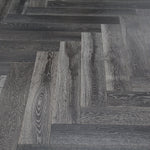 Black Stained & White Oiled Parquet Herringbone 900x150x14/3mm WHO1403