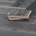 Black Stained & White Oiled Parquet Herringbone 900x150x14/3mm WHO1403