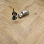 Discontinued Clearance! Oak Brushed UV Oiled Herringbone Engineered Wood Flooring 600x150x14/3mm WHO1401