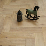 Discontinued Clearance! Oak Brushed UV Oiled Herringbone Engineered Wood Flooring 600x150x14/3mm WHO1401