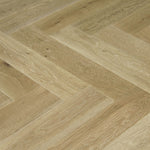 Oak Brushed L-Grey Lacquered Herringbone Engineered Wood Flooring 605x125x15/4mm WHO1501
