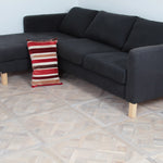 Oak Smoked Brushed White Oiled Versailles Panel Engineered Flooring 580x580x20/6mm WPO2001