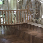 Double Smoked & UV Oiled Dark Chevron Flooring 600x90x18/4mm WSR1804