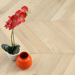 Oak Brushed Unfinished Chevron Engineered Flooring 600x90x18/4mm WSR1811