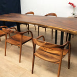 Solid South American Walnut Grand Slab Table 2900mm Length