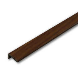 Walnut PVC End Profile 2.7m x 20mm x 10mm AC013