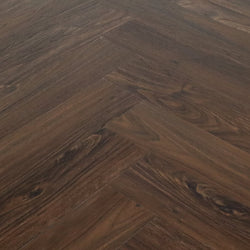 Walnut Black SPC Herringbone Vinyl Flooring VH2401