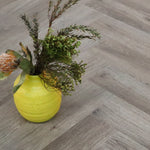 Smoked Oak SPC Herringbone Vinyl Flooring 600x120x5.0mm WVH2402