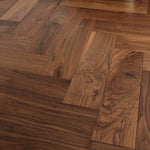 American Black Walnut Lacquered Herringbone 600x125x18mm WHW1820N