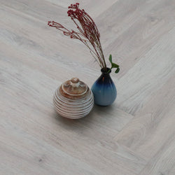 Washed Oak SPC Herringbone Vinyl Flooring VH2403