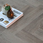 Smoked Oak SPC Herringbone Vinyl Flooring 600x120x5.0mm WVH2402