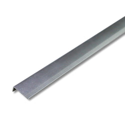 Silver Aluminium End Profile 2.7m x 20mm x 8mm AC010