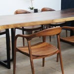 Solid South American Walnut Slab Chair SW01
