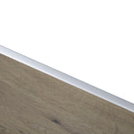 Silver Aluminium End Profile 2.7m x 20mm x 8mm WAC010