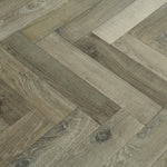 Medium Grey Bespoke Parquet Herringbone Flooring 600x115x18/4mm WHO1814
