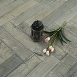 Dark Grey Brushed Bespoke Oak Herringbone 600x115x18/4mm WHO1819