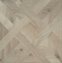 Brushed and White Oiled Oak Parquet Versailles Flooring PD2014