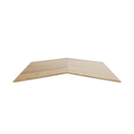 Oak Brushed Gunstock Lacquered Chevron Flooring 600x90x18/4mm WSR1803