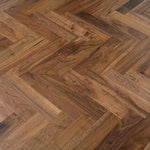 UV Lacquered American Black Walnut Herringbone 600x90x18/4mm WHW1802