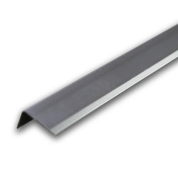 Silver Aluminium End Profile 2.7m x 28mm x 13mm AC015