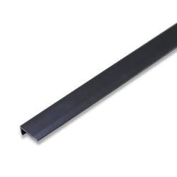 Grey Aluminium Ending Profile 2.7m x 20mm x 8mm AC008