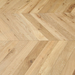 Brushed & UV Oiled Parquet Oak Chevron Flooring SR1802